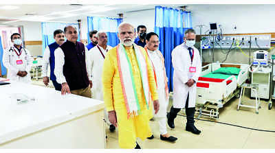 Incomplete AIIMS inaugurated: Cong