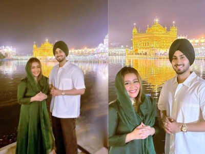 Neha Kakkar and Rohan Preet Singh finally get to visit the famous Golden Temple, say “We finally visited Darbar Saheb together'