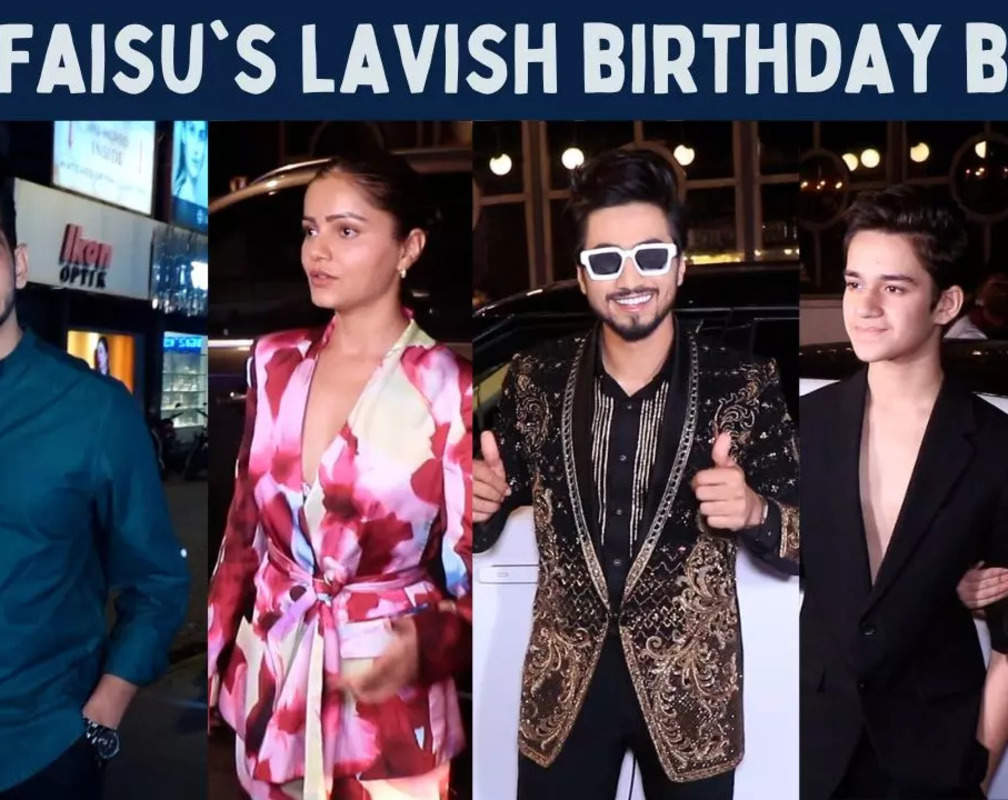 
Faisal Shaikh rocks his birthday bash in a glittery black suit; Rubina Dilaik & others attend
