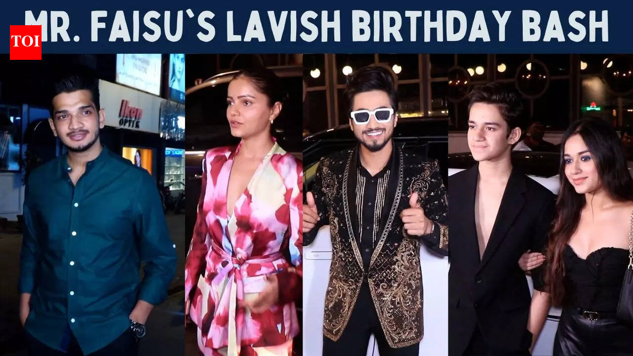 Faisal Shaikh rocks his birthday bash in a glittery black suit; Rubina ...