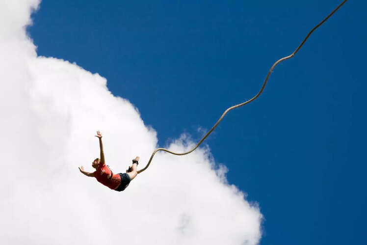Bungee jumping in Rishikesh, Uttarakhand
