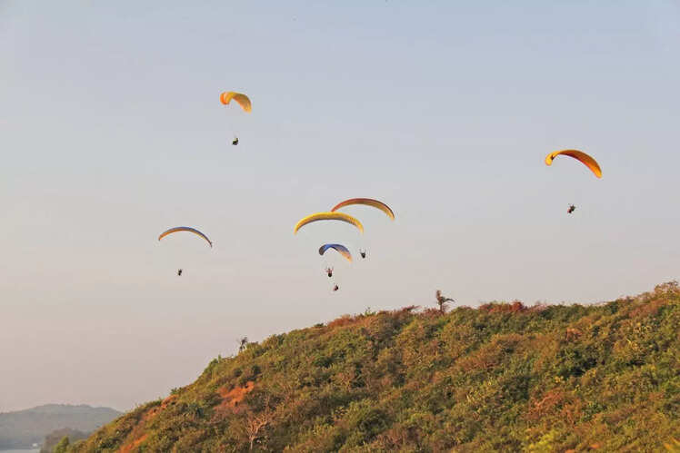 Paragliding in Bir, Himachal Pradesh