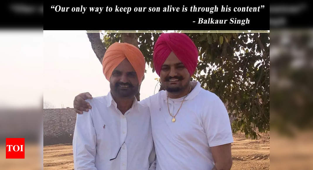 Sidhu Moose Wala’s father Balkaur Singh speaks about his songs being leaked; says, ‘Our only way to keep our son alive is through his content’ – Times of India