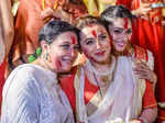 Rani Mukerji, Kajol & other stars soak in the festive spirit as they attend Sindoor Khela celebrations