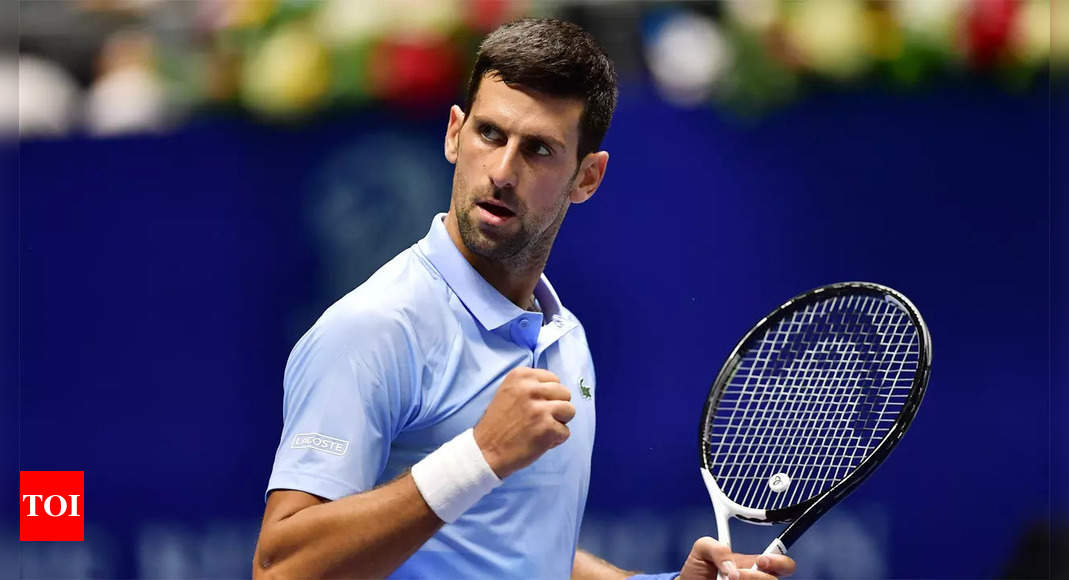Djokovic marches on with crushing win over van de Zandschulp in Astana | Tennis News – Times of India
