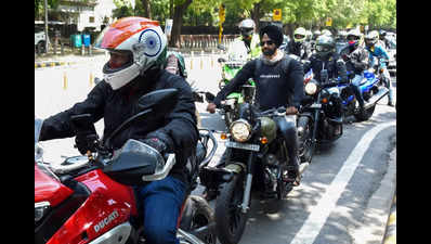 More than 4,000 bikers booked on puja days