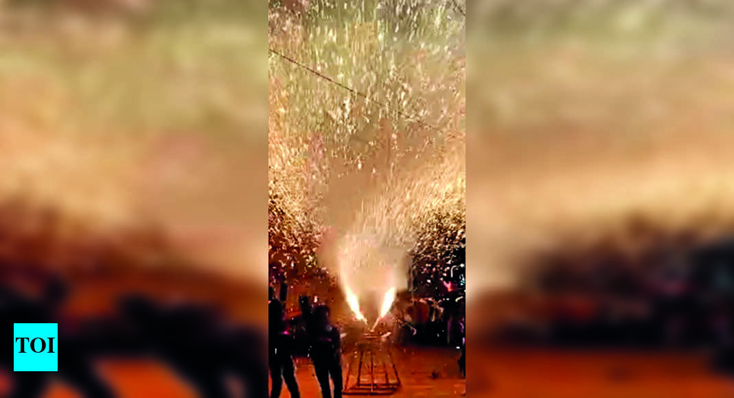 Sangli Fancy Fireworks Light Up Sangli Villages For 12 Hrs Kolhapur