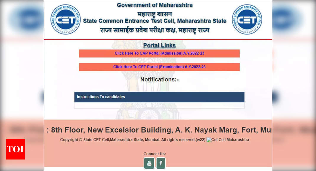 MHT CET 2022 Counselling: Provisional CET Merit List Released On ...