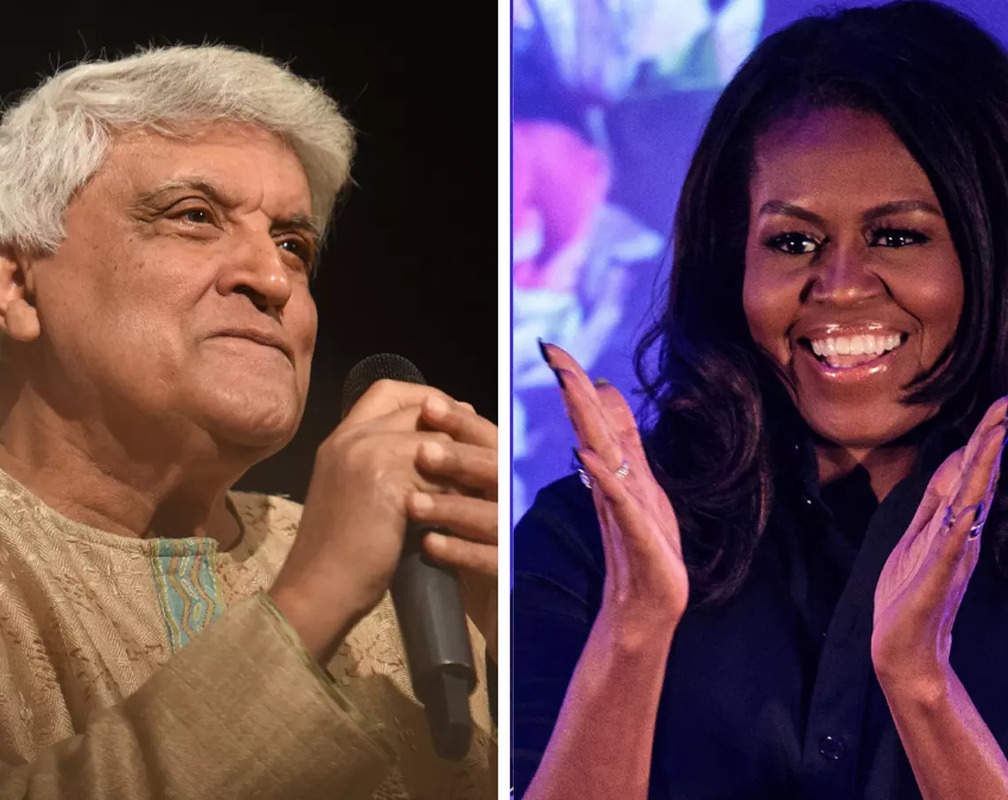 
Javed Akhtar introduces himself as a 'poet from India' while requesting Michelle Obama to contest the US Presidential elections
