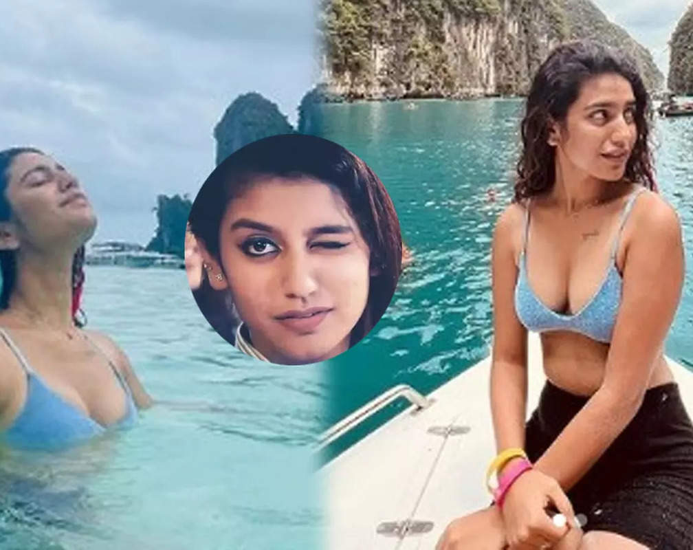 
'Wink girl' Priya Prakash Varrier's blue bikini look from her Thailand vacation goes viral
