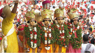 Varanasi: Navaratra festivities conclude with Bharat Milap enactment