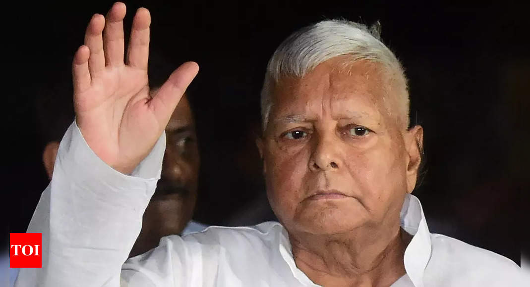 Land for jobs scam: CBI files charge sheet against Lalu Prasad, Rabri Devi and 14 others | India News – Times of India