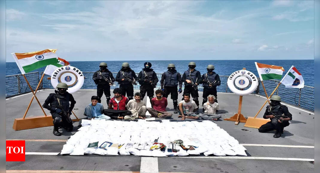 Heroin worth Rs 1,200cr seized from Iranian vessel