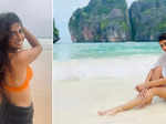 `Wink girl` Priya Prakash Varrier turns mermaid in a blue bikini, vacays in style in Thailand