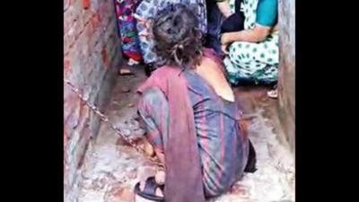 Uttar Pradesh: Chained woman freed after passing 36 years in dingy room