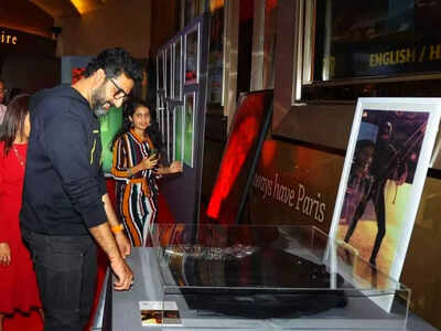 Abhishek Bachchan watches Amitabh Bachchan's 'Don' on big screen, finds jacket from 'Shahenshah' and calls it priceless - pics inside