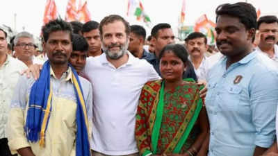 Karnataka: Rahul Gandhi meets Dalit family which was fined Rs 60K for touching village deity