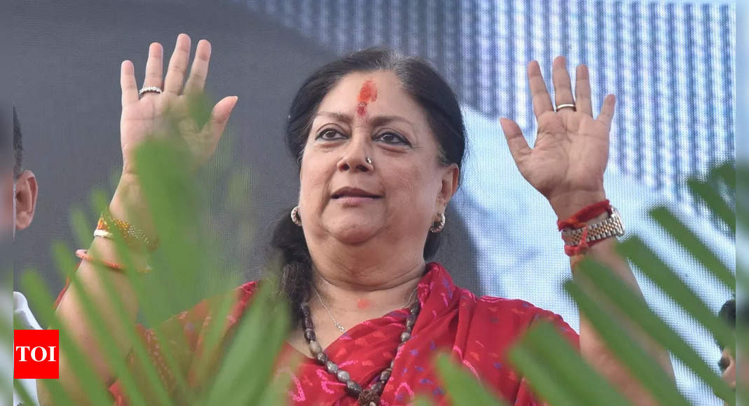 In Rajasthan, one faction doesn’t want to leave CM’s chair, other adamant to grab it: Raje | India News – Times of India