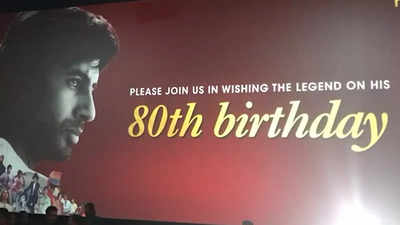 Happy Birthday Amitabh Bachchan! Bollywood celebs and fans celebrate Big B's birthday at the special screening of 'Amar Akbar Anthony'