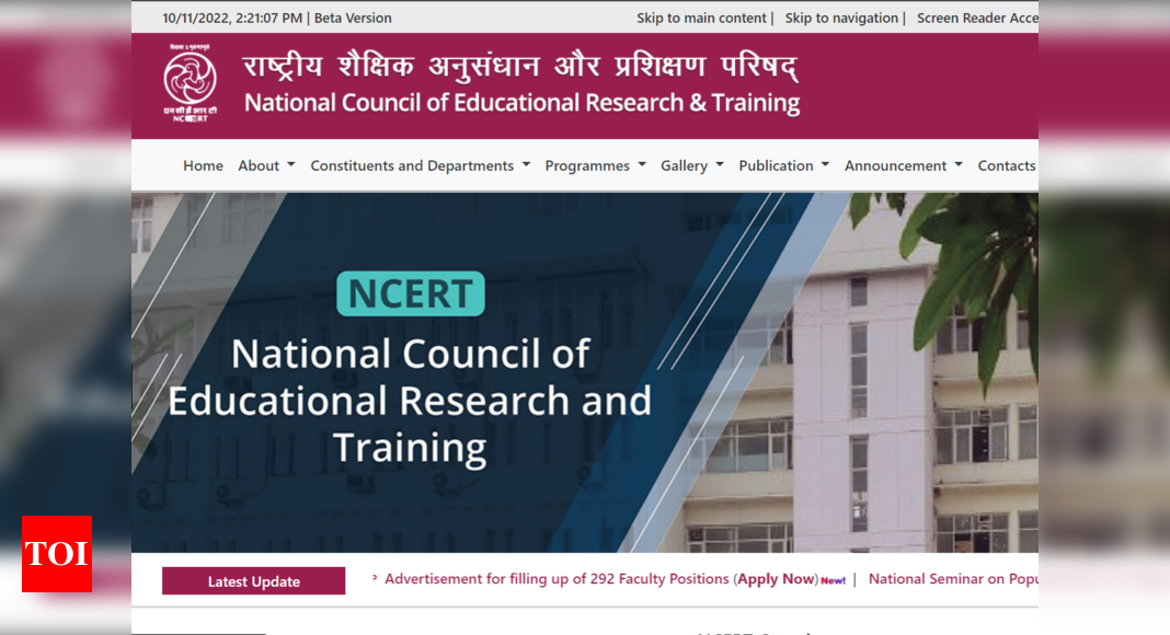 Ncert Ncert Recruitment 2022 For 292 Posts Check Details Including Number Of Posts Times Of 8178