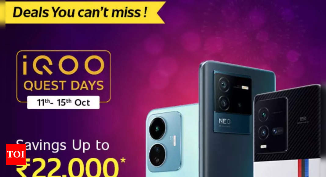 iQOO Quest days: Offers and discounts on iQOO 9 series, Neo 6 and Z6 series smartphones – Times of India