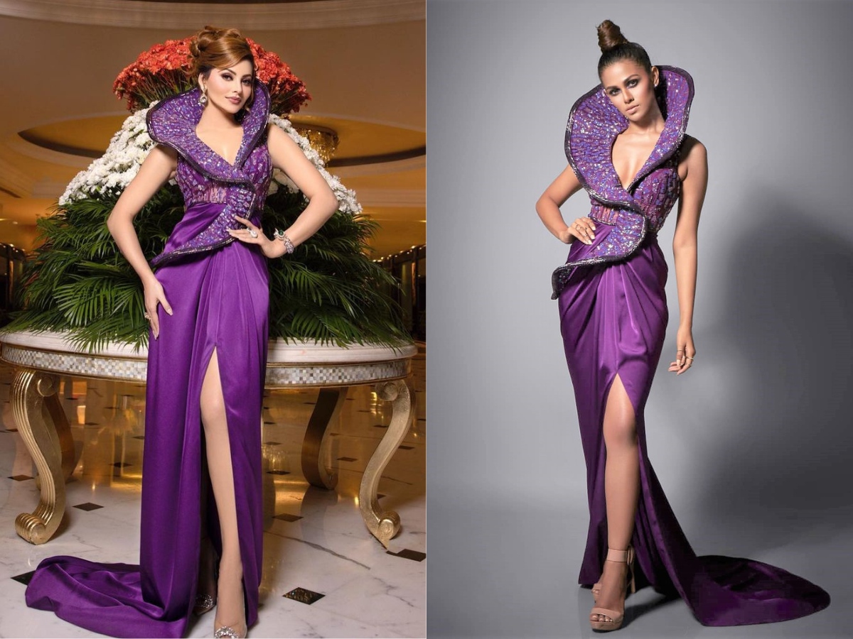 WHO WORE IT BEST? Adline Castelino And Urvashi Rautela Create Dramatic ...