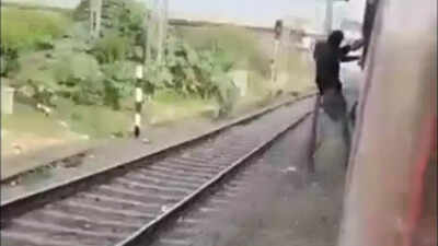 Punjab: Man performing stunts on moving train falls after hitting a pole, dies