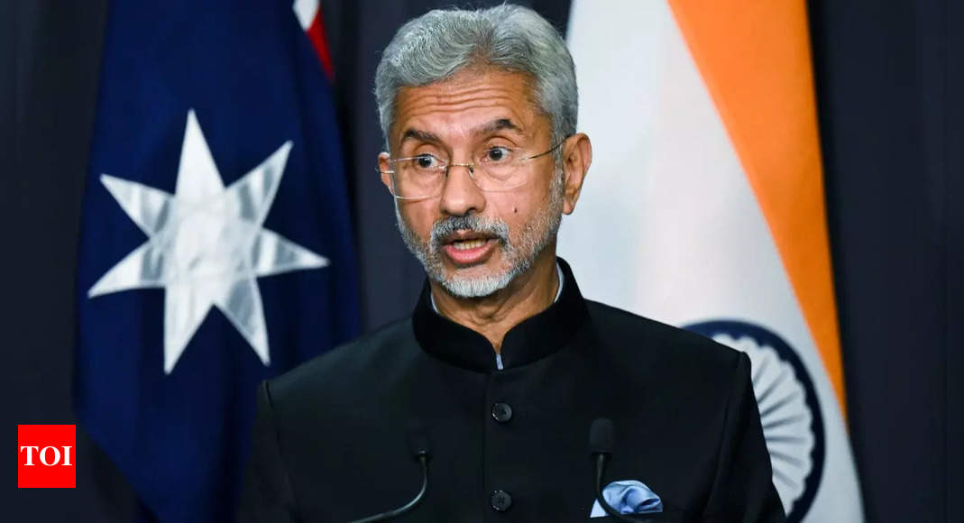 Targeting civilians, infrastructure not acceptable: EAM Jaishankar on Russia | India News – Times of India