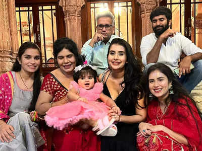 Charu Asopa patches-up with her mother; celebrates daughter's first birthday with her family in Bikaner before flying to Dubai