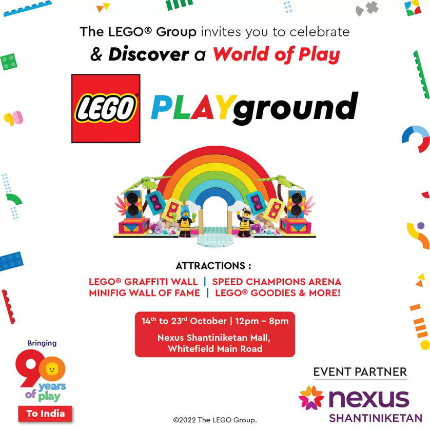 Celebrate the spirit of Play at the LEGO® PLAYGROUND from 14th to 23rd October 2022