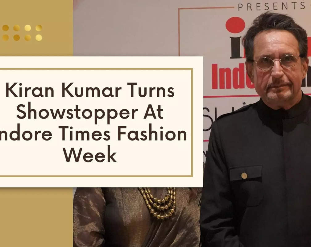 
Kiran Kumar Turns Showstopper At Indore Times Fashion Week
