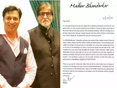 Exclusive! Madhur Bhandarkar sends a heartfelt note to Amitabh Bachchan on his 80th birthday; see pic