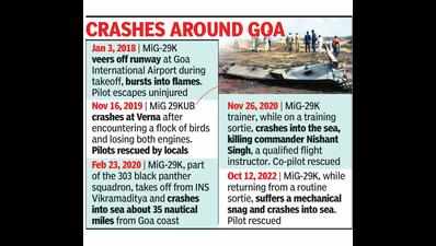 Navy MiG-29K crashes off Goa, fifth loss in five years; pilot safe