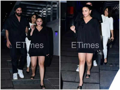 Alia Bhatt 'N Ranveer Singh Are A Stylish Pair In Black, White