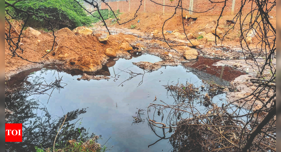 After Showers, Leachate Flowing From Bandhwari Plant To Aravalis ...