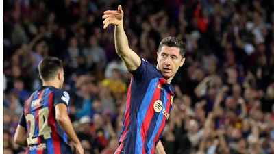 Champions League: Robert Lewandowski late show rescues Barcelona but early exit looms