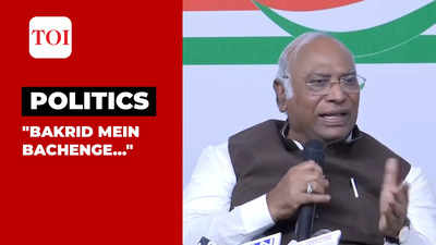 Congress presidential candidate Mallikarjun Kharge responds when asked about party's PM face