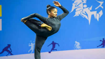 Coimbatore girl clinches gold in artistic yoga at National Games