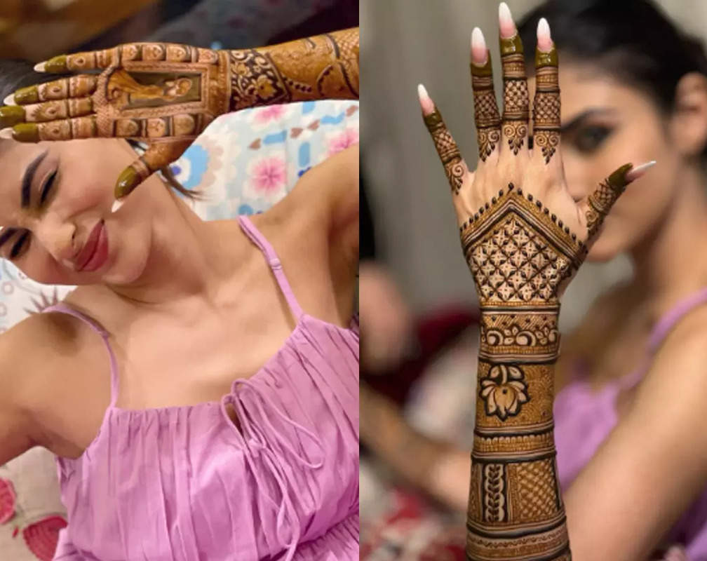 
Karwa Chauth 2022: Mouni Roy shares pictures of her henna-adorned hands; Sonal Chauhan says, 'Beautiful'
