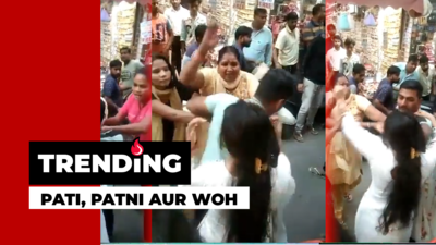 Karwa Chauth blues: Wife thrashes husband after she catches him shopping with girlfriend