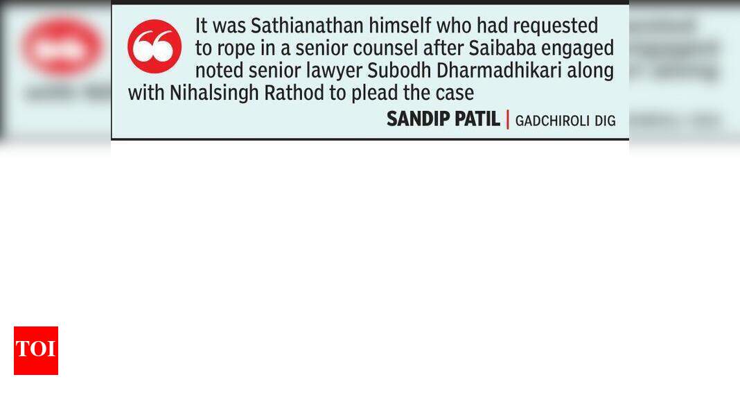 Sathianathan Nagpur Was asked to stay away from GN Saibaba case, says