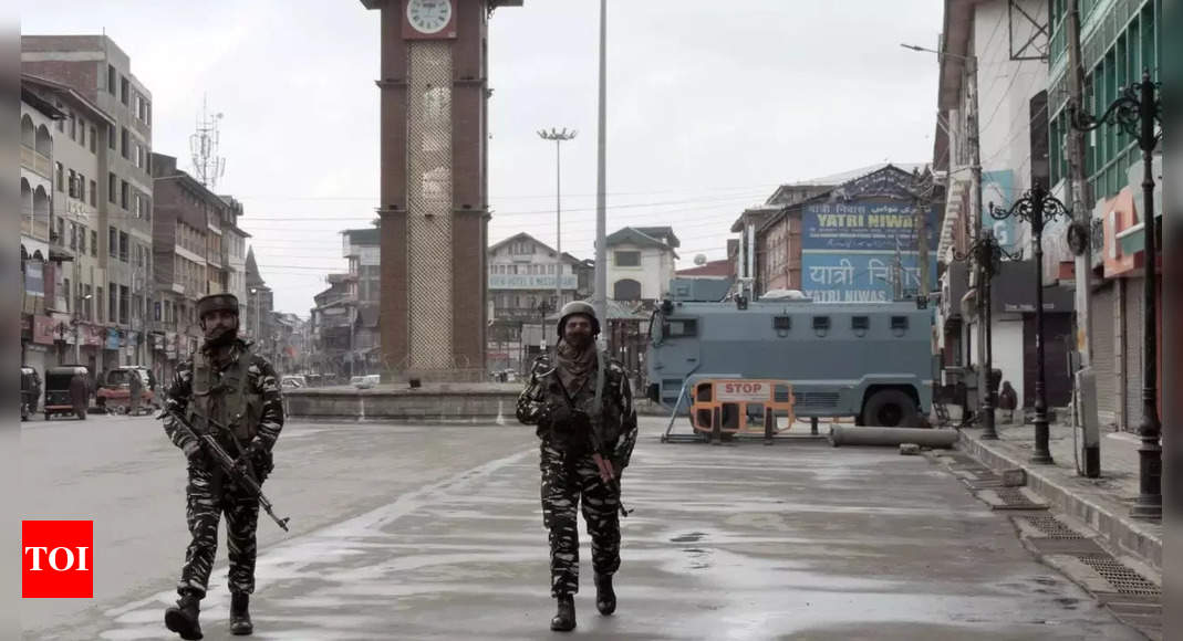 4 govt employees, bank manager dismissed for alleged anti-national activities: J&K administration | India News – Times of India