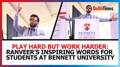 Play hard but work harder: Ranveer Singh's inspiring words for students at Bennett University