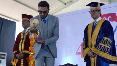 Ranveer Singh graces convocation day at Bennett University, inspires young students saying 'use the power of brilliant education and shape your own destiny'