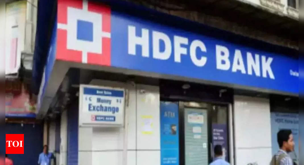 HDFC Bank Q2 net profit grows 20% to Rs 10,605 crore – Times of India