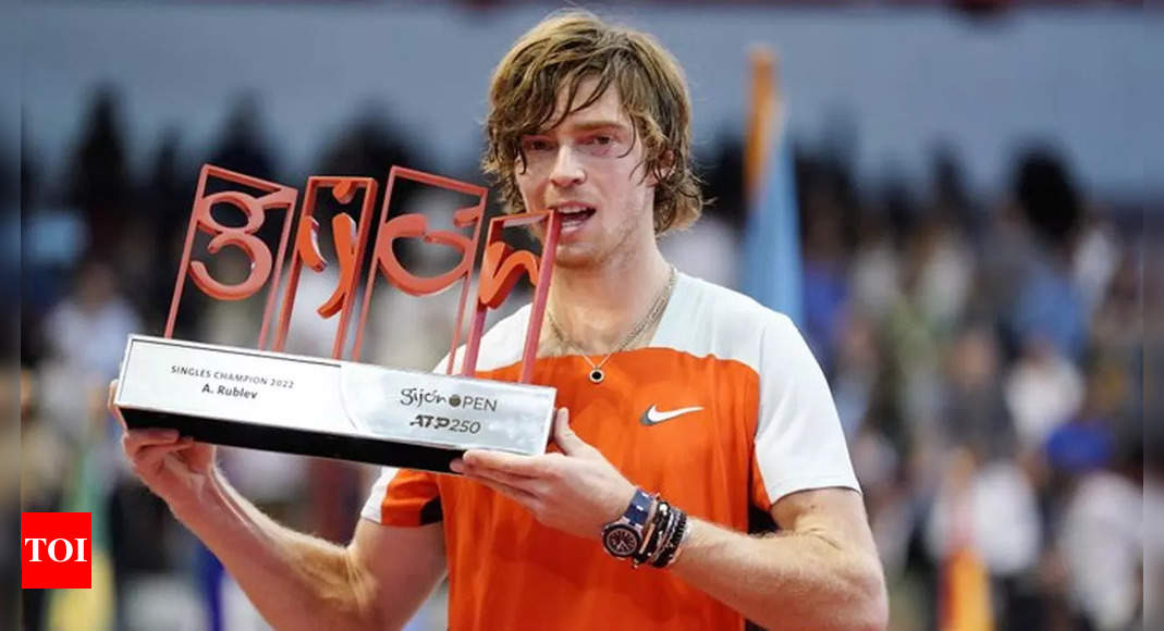 Rublev sweeps past Korda for fourth title of season in Gijon Open | Tennis News – Times of India