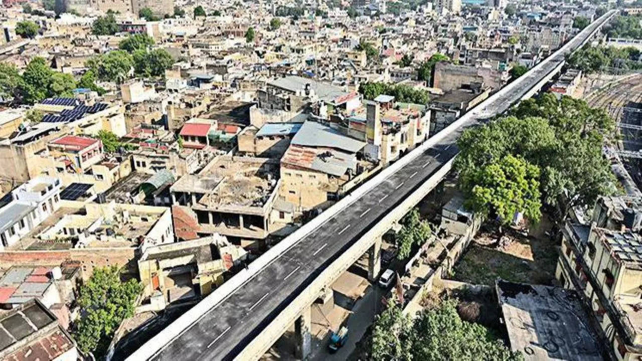 Part of flyover begins functioning in Ajmer | Ajmer News - Times ...
