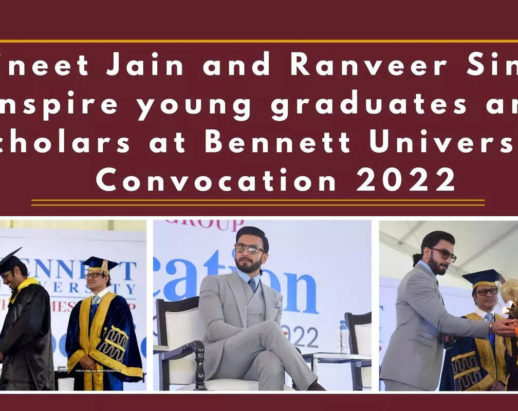 
Vineet Jain and Ranveer Singh inspire young graduates and scholars at BU Convocation 2022
