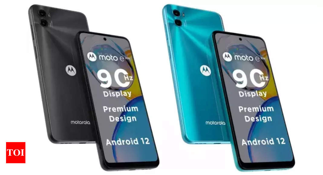 Moto e22s with MediaTek Helio G37 processor launched in India: Price, specifications and more – Times of India
