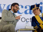 Ranveer Singh attends the convocation ceremony of Bennett University